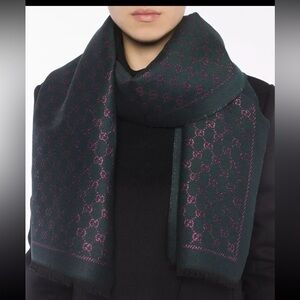 Gucci Sparkle Monogram Scarf